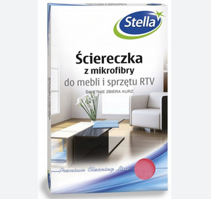 Stella ścierka z mikrofibry do mebli i rtv