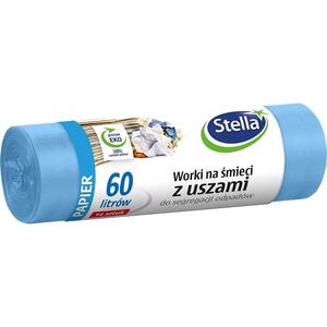 Stella worki do segregacji 60l/14szt z uszami papier