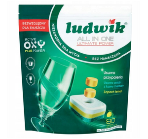 CH-Ludwik tabletki do zmywarek Lemon 80szt. All in One Maxx Power